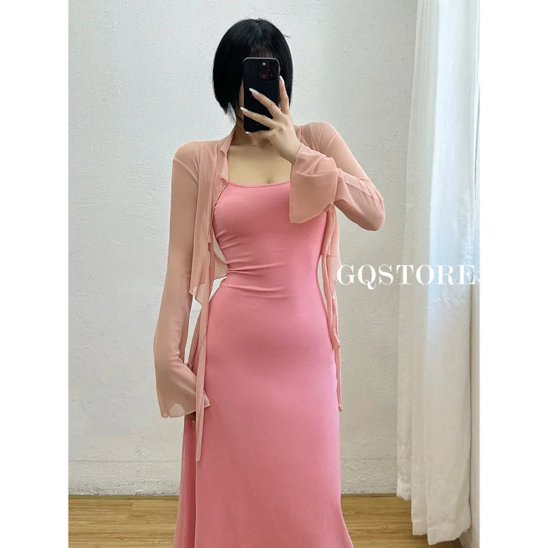 Hnewly Sexy Mesh Sunscreen Cardigan Summer Thin button Up designer korean shirt women Short Long Sleeve fashion tops P7DE