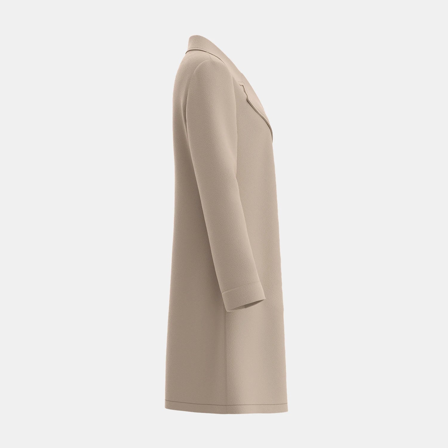 Hnewly Women's Coats Autumn Winter French Apricot Plain Single Breasted Long Sleeve Lapel Loose Maxi Casual Coats