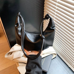 Hnewly  Luxury Minimalist Diaper Bag, Unique Casual Leather Crossbody, Fashionable Trendy Letter Logo Handbag Ladies