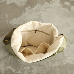 Hnewly  Ins Fashion Casual Totes Vintage Bucket Shaped Handbag Wash Dupont Paper Shoulder Bag Messenger Bags For Women