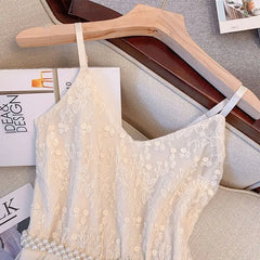 Hnewly  Summer New Style Slim Fit and Waist-hugging Mesh Dress the dress black dress white dress