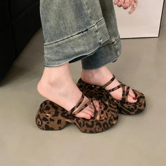 Hnewly 2024 New Summer Women Slipper Fashion  Ladies Elegant Slides Shoes Open Toe Slip On Outdoor Sandal Shoes