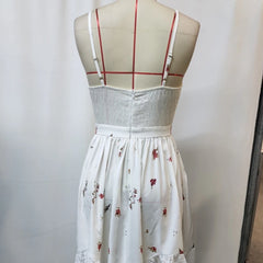 Hnewly  Women's Vintage Summer Suspender Floral Irregular Hem Mini Dress Boho Beach Sundress Party Festival Evening Dresses Vestidos