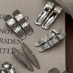 Lunivop  Y2k Hair Clips for Women Elegant Metal Duckbill Clip Side Bangs Barrettes Girls Hair Accessories