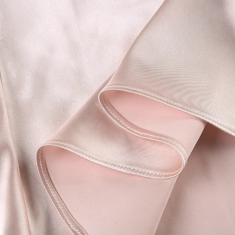 Hnewly Kawaii Bandage Lace Pink Camisole Women Sexy Sweet Patchwork Satin Crop Tops with Slit Summer y2k Vintage Tank Tops Cute