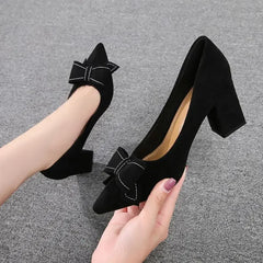 Hnewly  Woman Pumps on Heeled Moccasins With Bow Fashion Trend Beau Today Lastest Comfortable and Elegant Shoes for Women 39 Spring