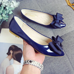 Lunivop  Summer Fashion Women's Flat Shoes Red Woman Flats Casual Loafers Soft Slip On Bow-knot Pointed Toe Daily Flat Big Size 43