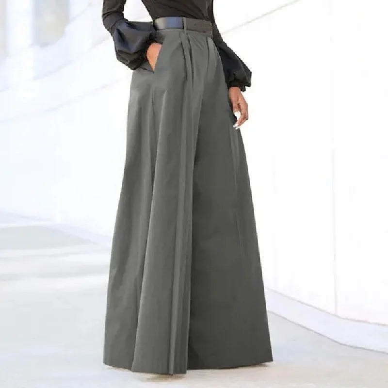 Hnewly Wide Leg Pants For Women Pants For Women Palazzo Pants Summer Printed Cropped Linen Comfy Baggy Trousers With VêTements Femme