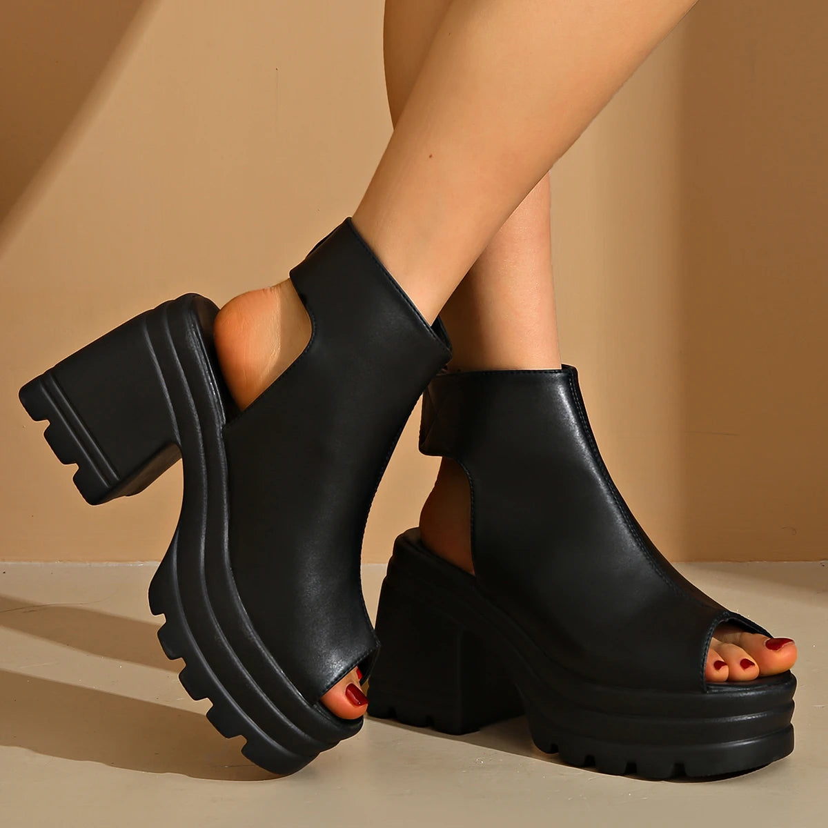 Hnewly  Summer Fish Mouth Open Toe Light Sexy Banquet High Heel Sandals Fashionable New Non-slip Comfortable Women's Casual Sandals