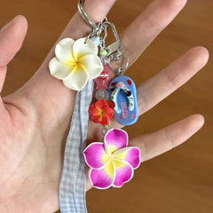 Lunivop  Fashionable Summer Island Themed Slipper Bag Charm Keychain Accessory for Trendy Fashion Enthusiasts and Travelers