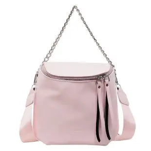Hnewly  High-End Minimalist Diaper Bag, Trendy Letter Logo Leather Backpack, Elegant Large Capacity Business Shopper