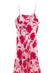 Hnewly  Chic Printed Sleeveless Women Sling Maxi Dress Sexy Backless High Waist Slim Vestidos  Summer New Lady Vacation Street Wears