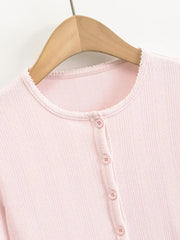 Hnewly  Sexy cardigan women long sleeve top korean knitted cropped sweaters button up pink cardigans for woman new in knitwears preppy