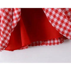 Lunivop  Casual Summer Dresses Women O Neck Sleeveless A-line Mini Plaid Dress