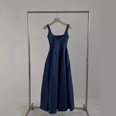 Hnewly Summer New Collection Waist Slimming Simple Sleeveless Mid Length Dress Fashionable Dress For Women