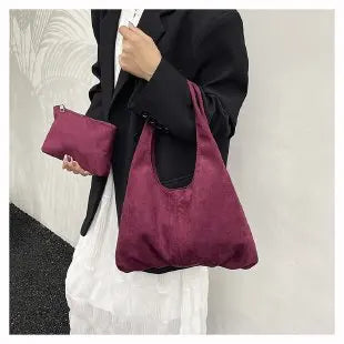 Hnewly  Unique Elegant Tote Bag Solid Color Classic Design Can Effortlessly Function As A Spacious And Chic Diaper Bag
