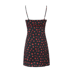 Hnewly  Summer dress women evening party mini beach dresses sexy korean fashion elegant dress  floral print dresses luxury v neck