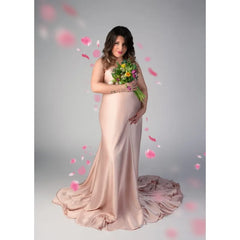 Hnewly  Maternity Photography Silk Fabric - Satin Wrap & Draping for Pregnancy Photos - Baby Shower Maternity Dresses Photoshoot