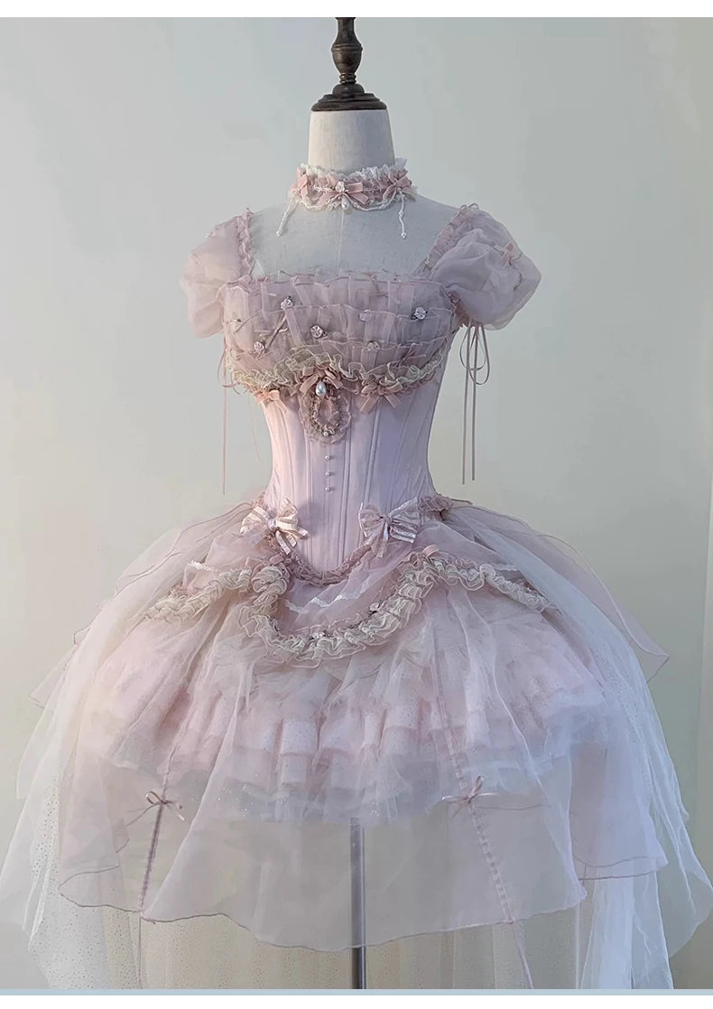 Hnewly  Sweetheart Girl Original Japanese Lolita Evening Dress High-end Temperament Ballet Style Birthday Bar Mitzvah Princess Dress