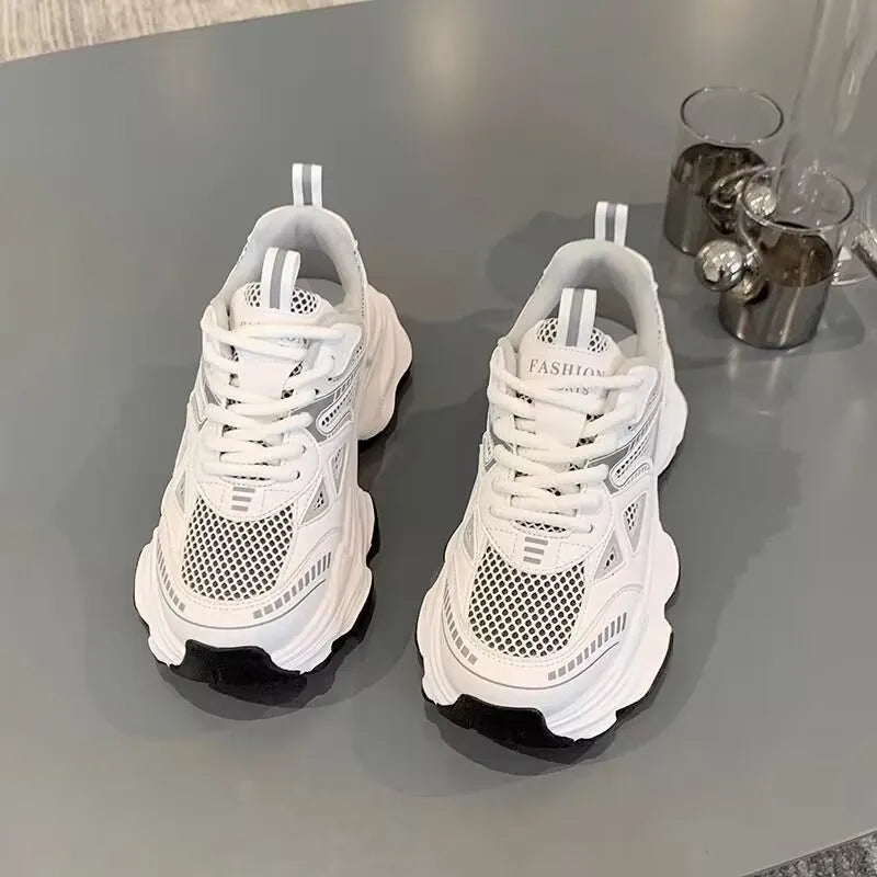 Hnewly  Platform Sneakers for Women Casual Non Slip Thick Sole Sports Shoes Woman Comfortable Casual Sports Shoes Zapatos Mujer