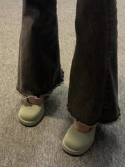 Hnewly French Style Elegant High Heels Sandals Office Lady Pure Color Korean Shoes Casual Non-Slip Round Toe Sandals Summer Chic