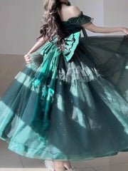Hnewly  Forest Style Lolita Dress Evening Gown for Women New High-end Elegant Lady Vintage Princess Style Birthday Dresses