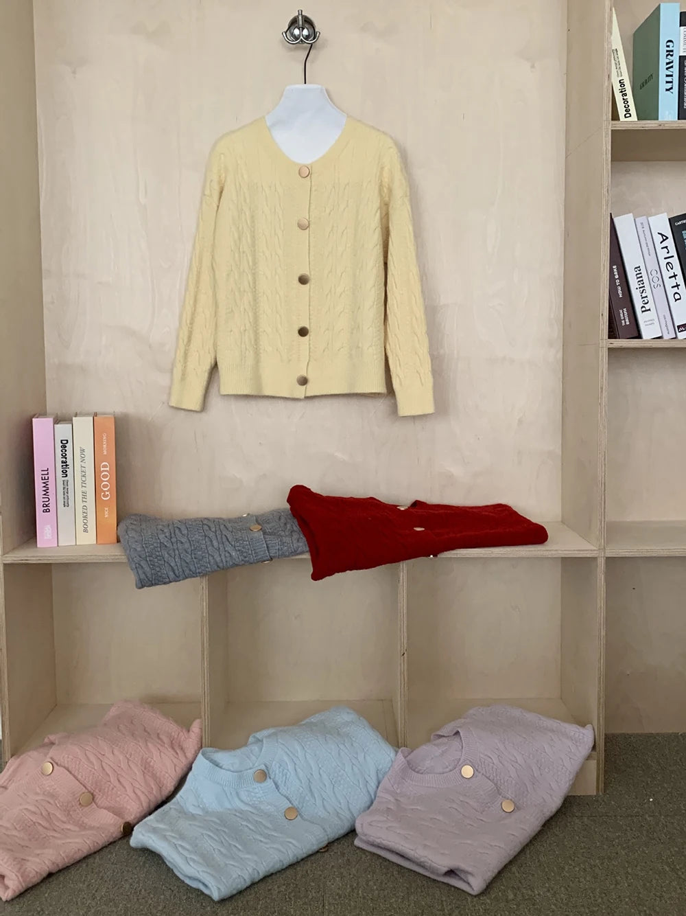 Hnewly  Vintage Twist Knit Cardigan Women's Lazy Loose Soft Thickened Single-Breasted 2025 Autumn Winter New Korean Style Female Tops
