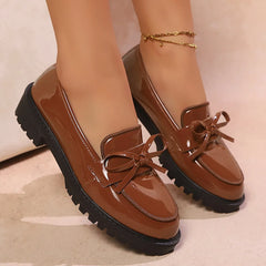 Lunivop  Large Size Mary Jane Shoes Women's Casual Shoes Spring Summer Autumn New Style Velvet Butterfly Knot Loafers round Toe Rubber...
