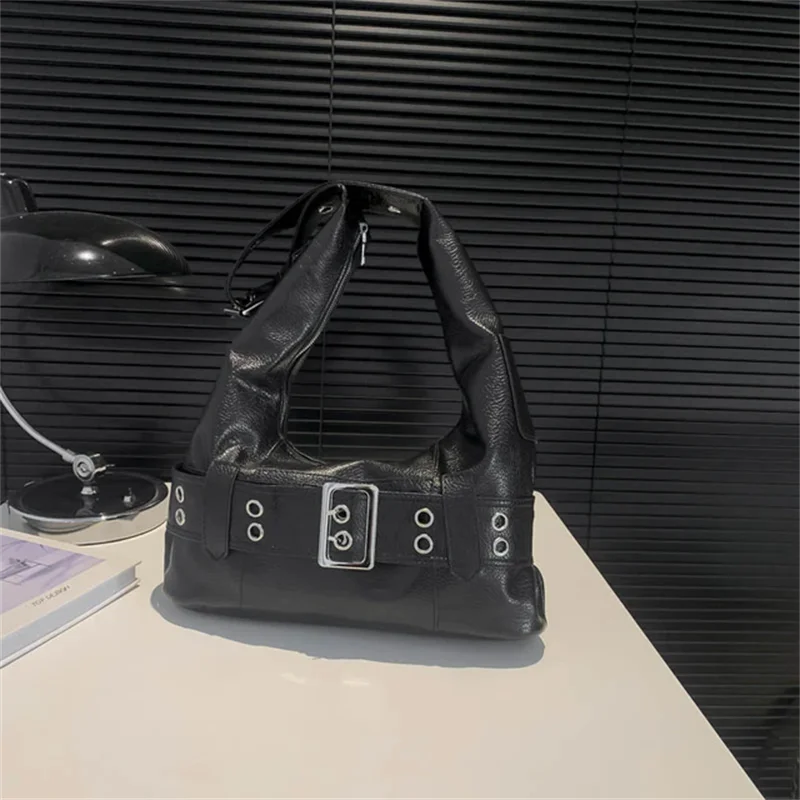 Hnewly  Punk Bags For Women Trend Womens Fashion Retro Large Capacity Shoulder Underarm Crossbody Hand Bag Woman Korean Popular