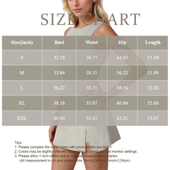 Hnewly  Minimalist Tennis Dress Summer Thin Workout Athletic Sleeveless Fitted Slit Active Dress Built In Shorts Soft and Comfy Clothes