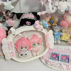 Hnewly  Lolita Aesthetic  Candy Ita Bag Women Sweet Cute Transparent Shoulder Bag Ladies Petite Refined Multifunctional Backpack