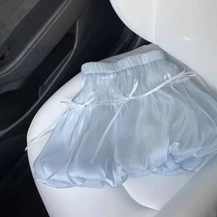 Hnewly  Fairycore Sweet Mini Skirt Women Pink Y2k Coquette Elegant Bow Short Skirts Kawaii Lace Patchwork Puffy Ruffle Skirts