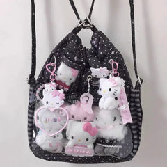 Lunivop  New Polka Dot Pain Bag Handheld Large Capaci oulder Bag for Women Commuting Cosplay Con Adorable Girl Bag