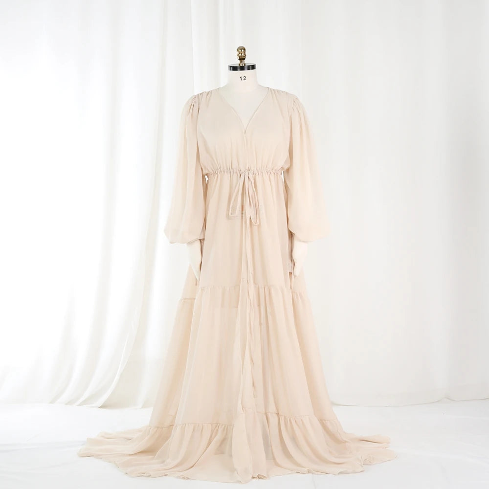 Hnewly  Elegant Maternity Gown for Photo Shoot Pregnant Women Photography Props Studio Pregnancy Outfits Baby Shower Party Dress