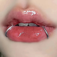 Hnewly  2PC Hinged Segment Nose Hoop Rings Women Surgical Steel Nose Rings Septum Clicker Ring Ear Daith Hoop Earring Piercing Jewelry