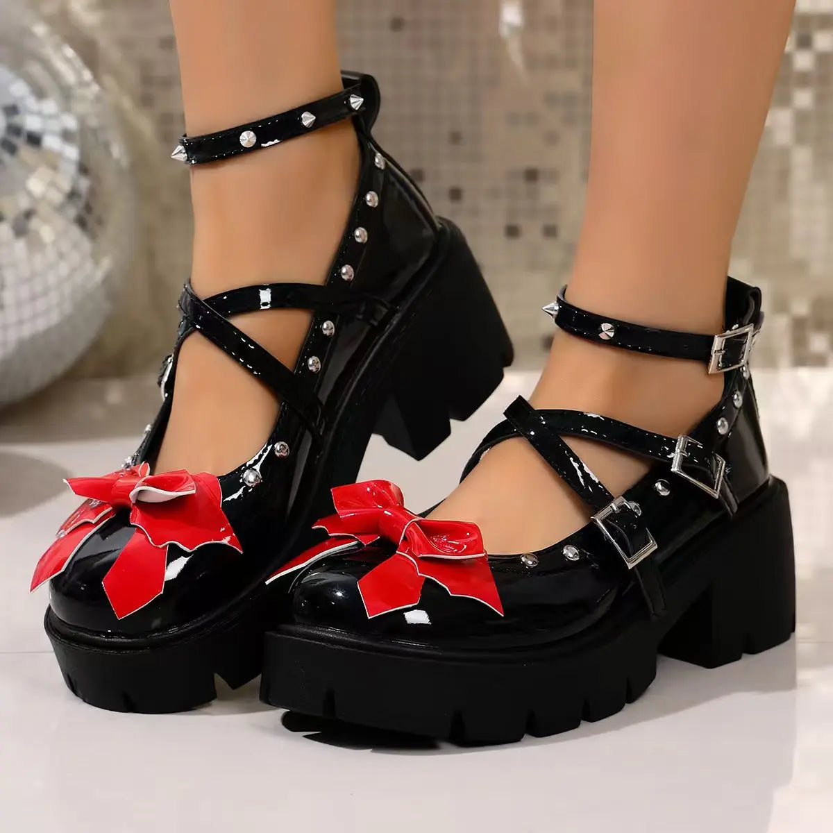 Hnewly  Fashionable and Sexy Plus Size Butterfly Bow Women's Shoes Spring and Autumn New Round Toe Comfortable Casual Single Shoes