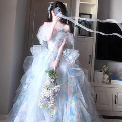 Hnewly  New One Shoulder Light Evening Dress with High Grade Sensation, Forest Student Adult Ceremony, Birthday Party, Princess Dress