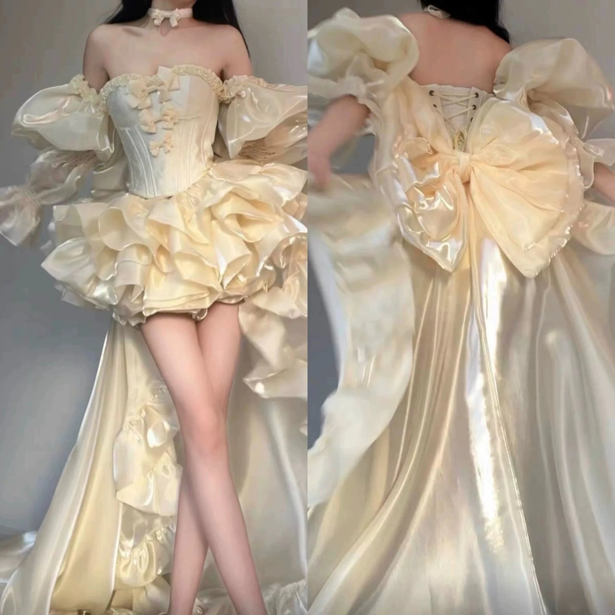 Hnewly  Japanese Original Lolita Sweet Girl Dress Birthday Coming-of-Age Ceremony Banquet High-End Princess Style Puffy Dress