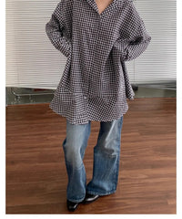 Hnewly  American Retro Street Hippop Denim Jeans Low Waist Slim Fit Boot-cut Trousers Casual All-match Simple Y2k Pants Cowboy 2000s