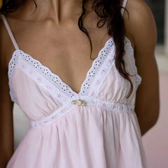 Hnewly  Sexy evening dresses for women ecening party Summer dresses women flower v neck white dress elegant vintage dresses pink