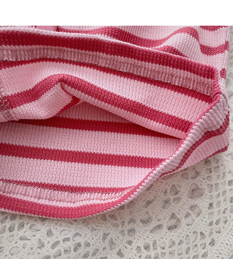 Hnewly Korean Contrast Stripe T-shirt Cardigan 2025 New Summer Women's Commuting Fashion Buttons Lapel Shirt Slim Versatile Top Trend
