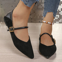 Hnewly  Big Size Retro Fashion Casual Shoes for Women Summer Autumn New Designer Mary Jane Shoes Ladies Solid Color Leopard Print Shoe