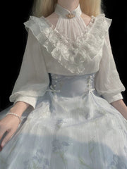 Hnewly Summer  Even Party Formal Dress Office Lady French Elegant Vintage Midi Dress Women Floral Lolita One Piece Dress Korean