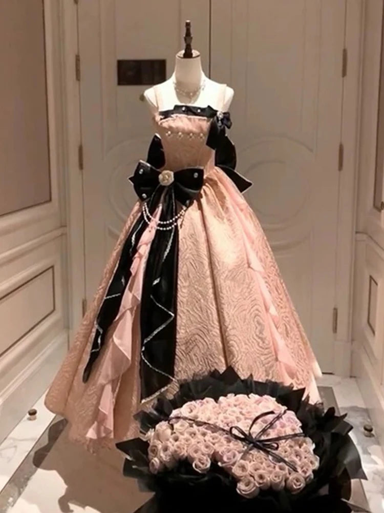 Hnewly  Elegant Temperament Girl Original Lolita Evening Dress Student Noble Birthday Bar Mitzvah Jsk Suspender Princess Dress