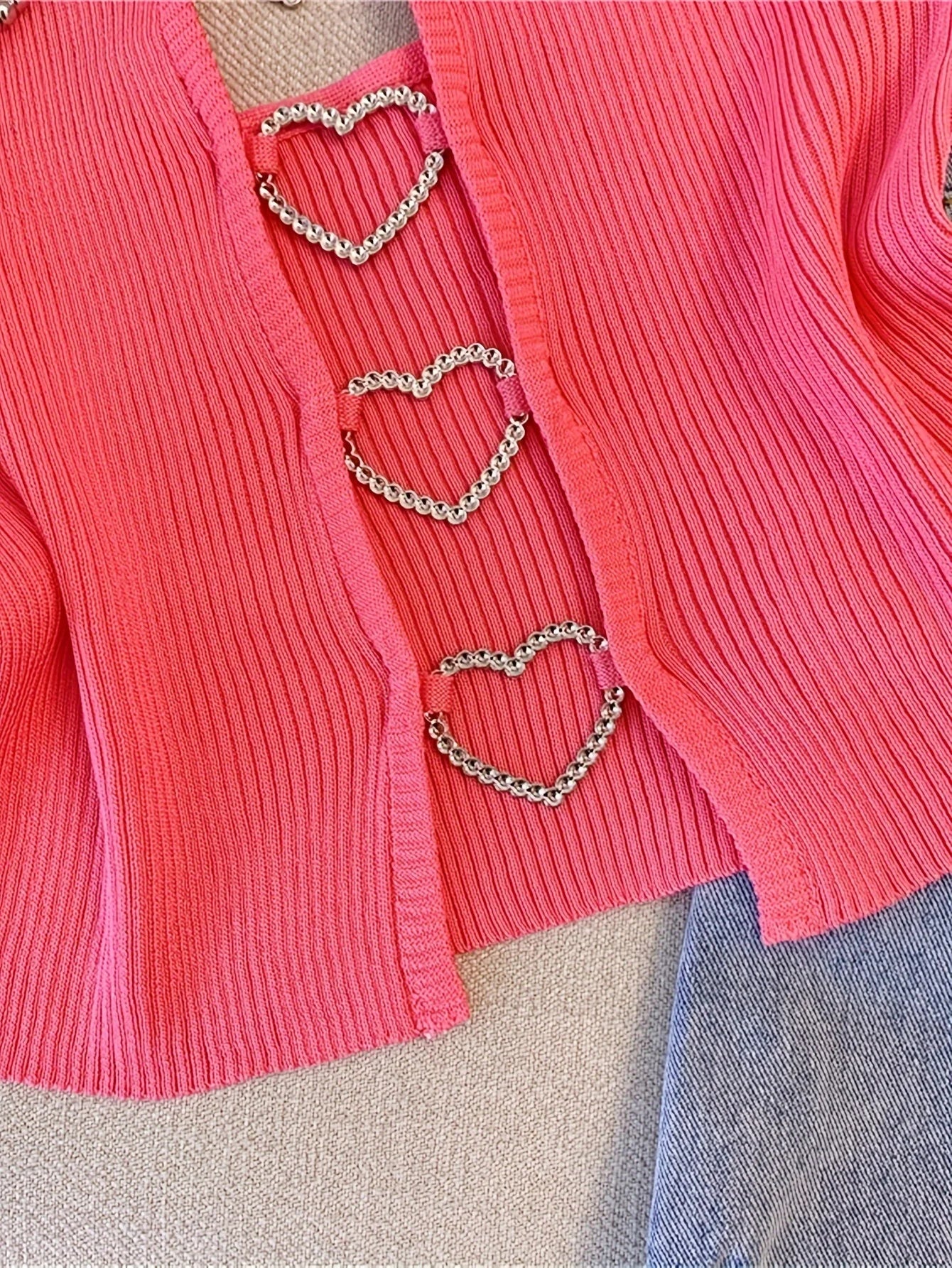 Hnewly summer inspo New Sexy Solid Ribbed Crop Sleeveless Top - Back Heart Decor Cami Top for Women Perfect for Spring & Summer