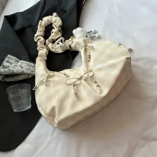 Hnewly  Women's Luxury Diaper Bags: Classic Designer Leather Shoulder Tote, Minimalist Simple Vintage Fashionable Bag With Letter Logo