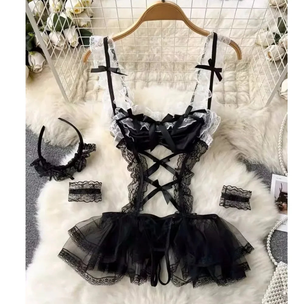 Hnewly New in Christmas Dress Women's Secret Clothes Sexy Slim Red Short Dress Pajama Erotic Lingerie Winter Hotsweet Bodycon Nightwear