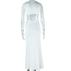 Hnewly  Maternity Photography Dress Sexy Hollow Pleated Maternity Gown Elegant Pregnancy Photoshoot Outfit Fashionable Studio