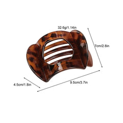 Lunivop  Fashion Leopard Flat Hair Claws Clamp Plastic Duckbill Hair Clip for Women Girls Hairpin Ponytail Styling Tools Hair Accessories
