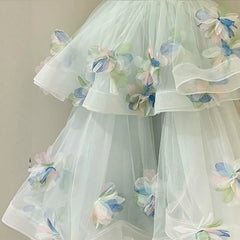 Hnewly  French Forest Style Strapless Long Evening Gown with High-end Feel, Birthday Coming of Age Gift Princess Dress